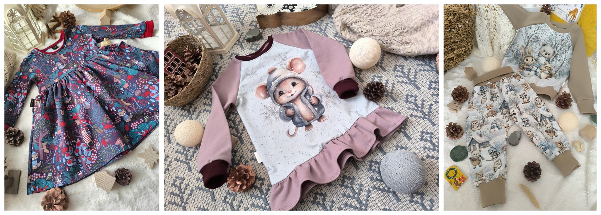 První zimní a vánoční kousky