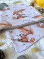 Líška pod deštníkem - set podšité čepice a nákrčníku