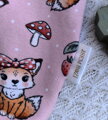 Lištička s jahůdkami - šaty s dlouhým rukávem střih Klasik