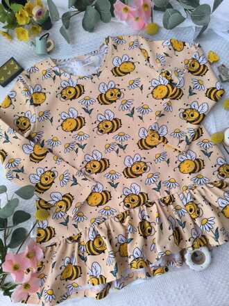 Včeličky - tunika na míru, zvolte si střih, který se Vám líbí!