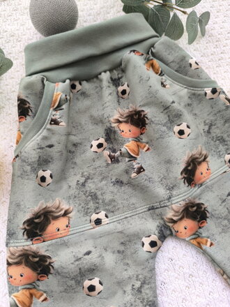 Fotbalista - rostoucí batolecí tepláčky s klokaní kapsou