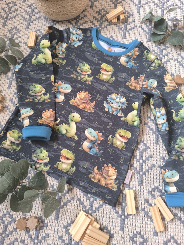 Baby dinosauři - tričko s dlouhým rukávem