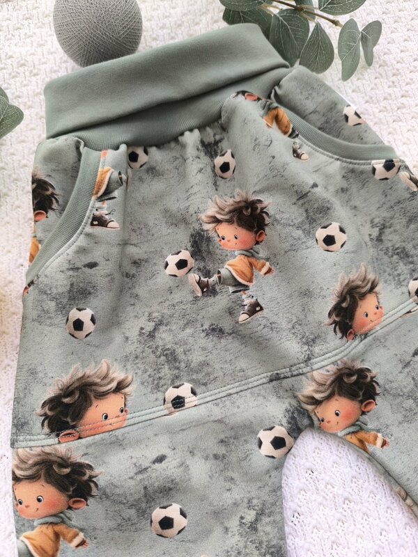 Fotbalista - rostoucí batolecí tepláčky s klokaní kapsou