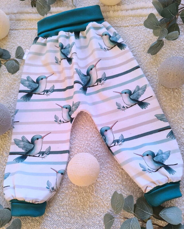 Kolibříci - rostoucí batolecí tepláčky, úpletové